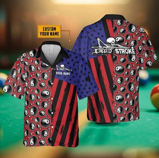 Personalized Billiard Dead Stroke Hawaiian Shirt HO3151