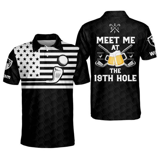 Meet Me At The 19th Hole Golf Polo Shirt GM0108