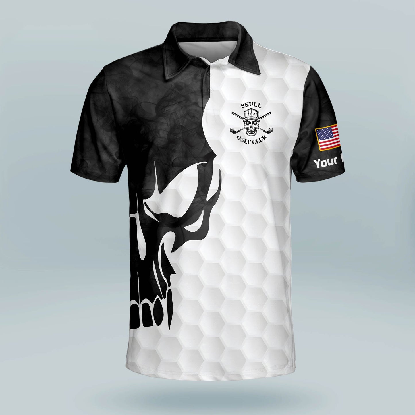 Golf Gangster Skull Golf Polo Shirt GM0103