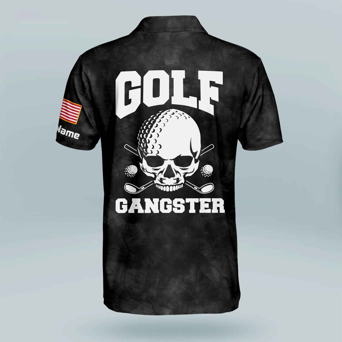 Golf Gangster Skull Golf Polo Shirt GM0103