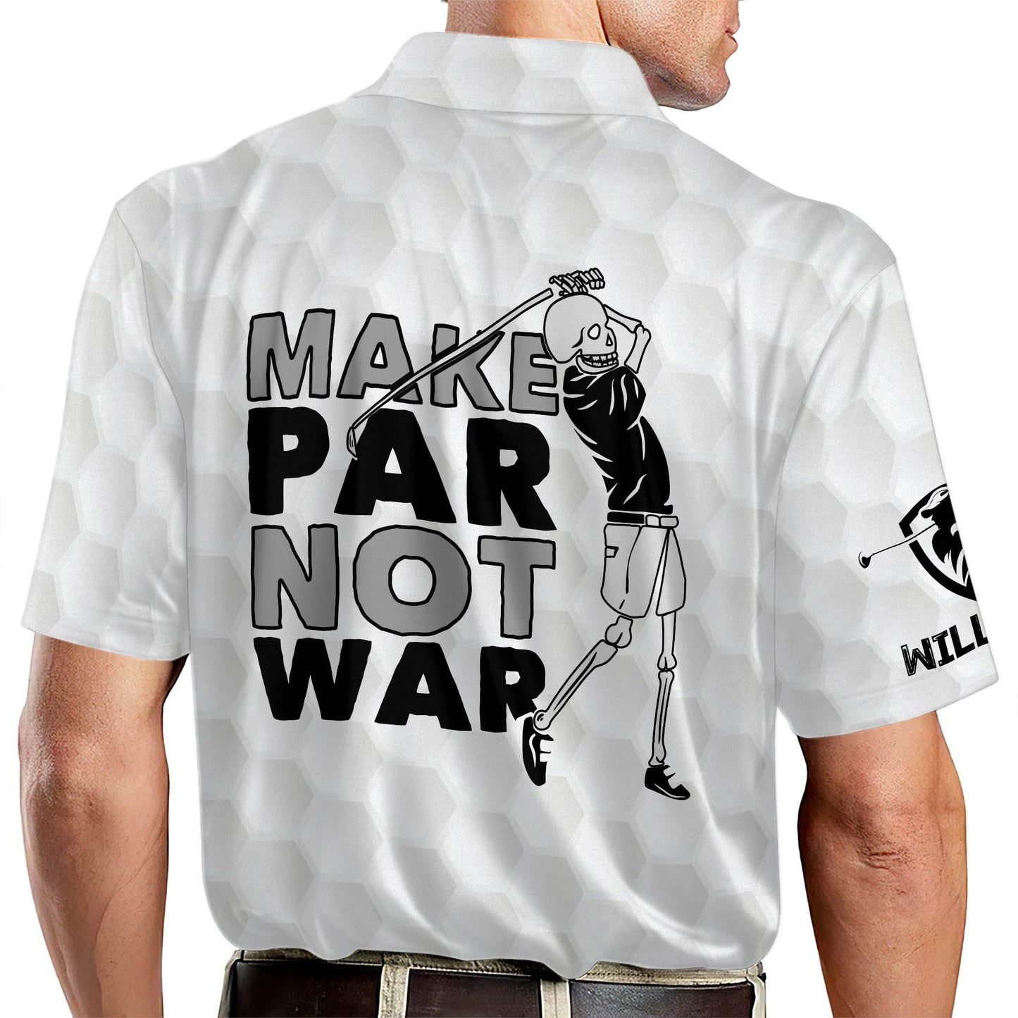 Make Par Not War Golf Polo Shirt GM0178