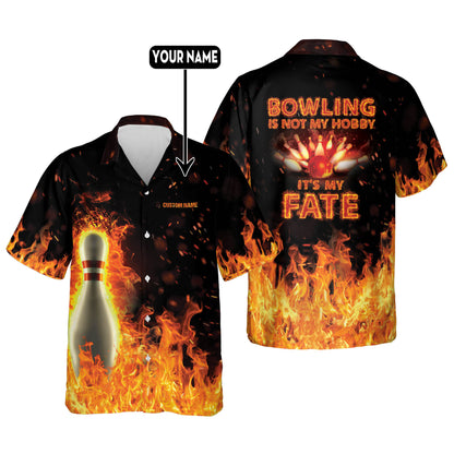 Flame Hawaiian Bowling Shirts HB0008