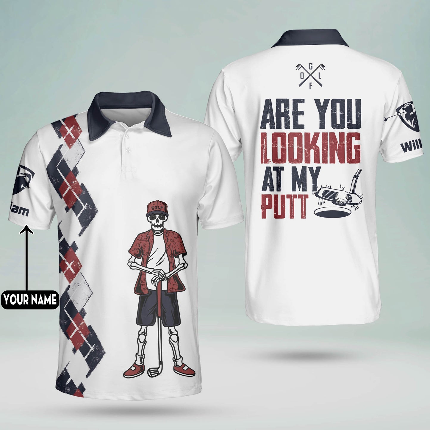 Are You Looking At My Putt Golf Polo Shirt GM0148