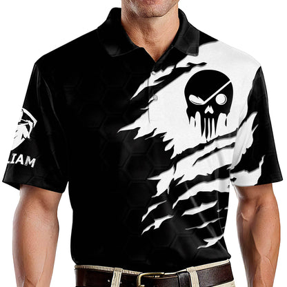 Skull Golf Gangster Golf Polo Shirt GM0011