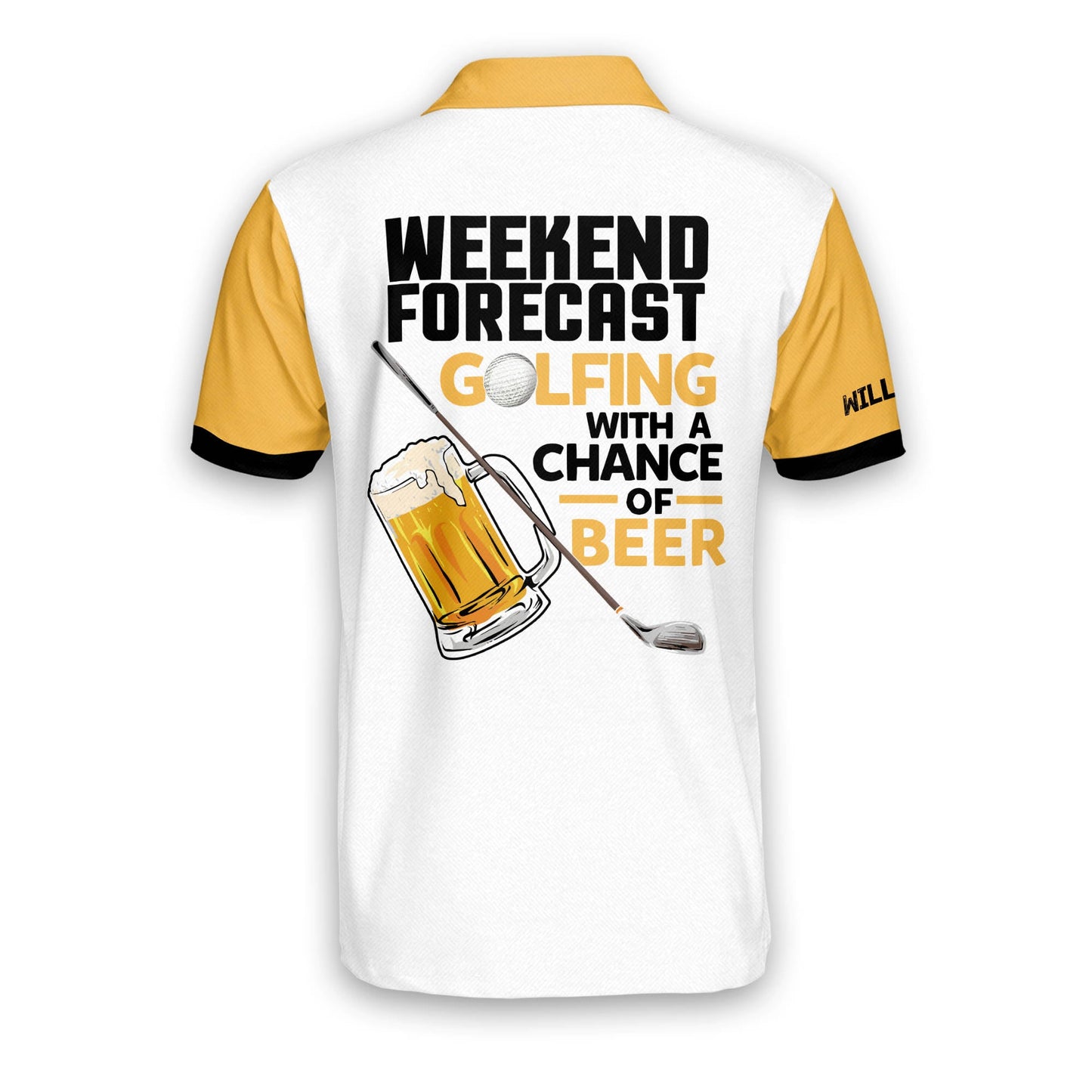 Weekend Forecast Golfing With A Chance Of Beer Golf Polo Shirt GM0042