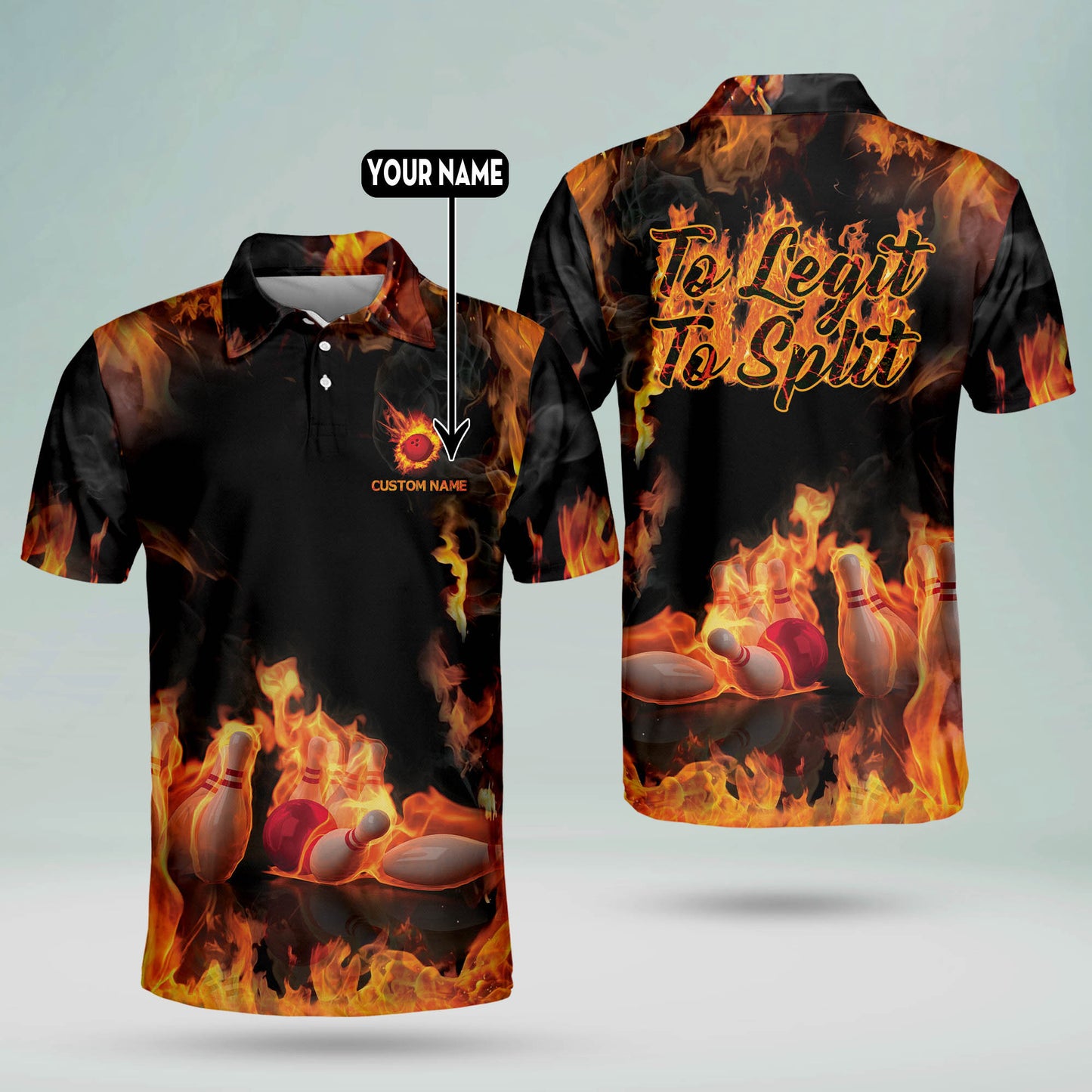 To Legit To Split Bowling Shirts BM0092