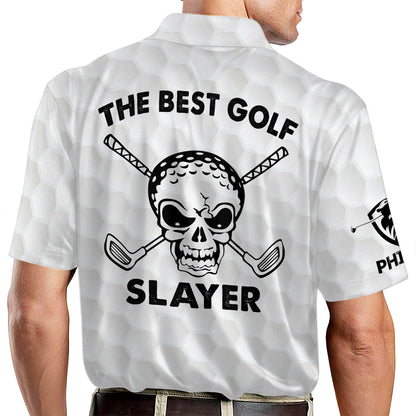 Skull The Best Golf Slayer Golf Polo Shirt GM0028