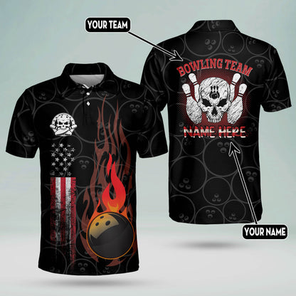 Custom American Flag Bowling Shirts BM0012