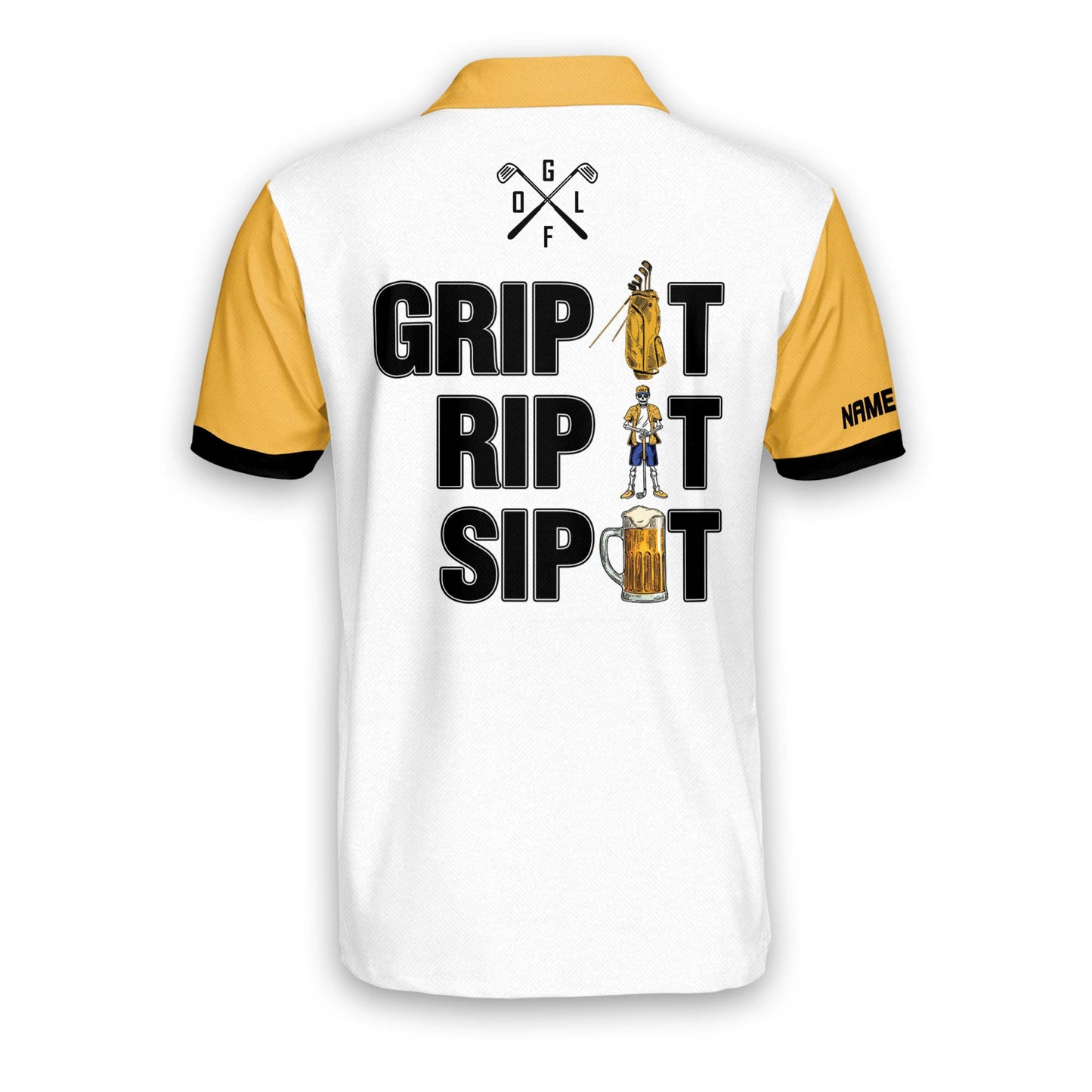 Grip It Rip It Sip It Golf Polo Shirt GM0151