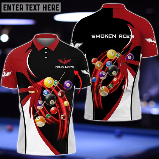 Tendpins Smoken Aces Billiard Customized 3D Print Shirt BIA0646