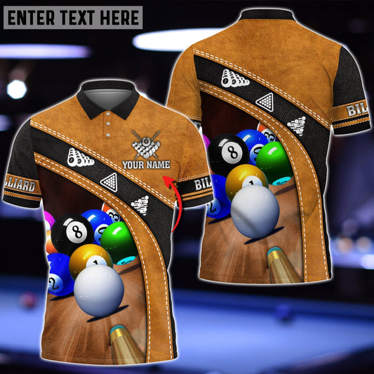 Tendpins Billiard Brown N Black Personalized Name Shirt BIA0236