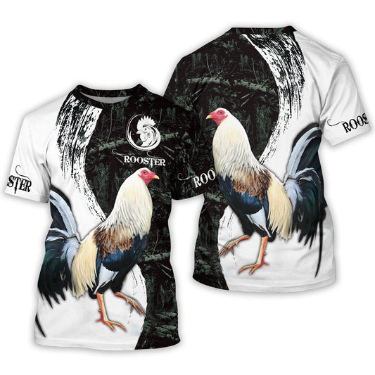 Customized Rooster Mexican 3D All Over Print Shirt, Mexican Shirt For Him, Rooster Camo Shirts TO2860