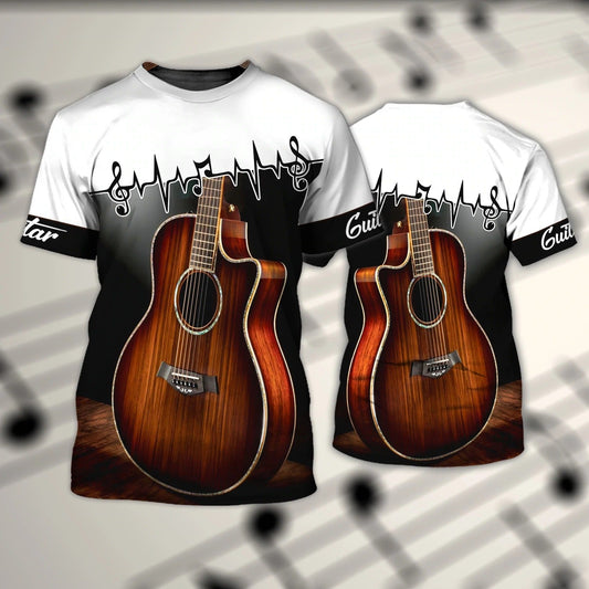 Personalized 3D All Over Printed Guitar Shirt For Men And Women, 3D Guitar Tshirt, Guitarist Shirt TO0708