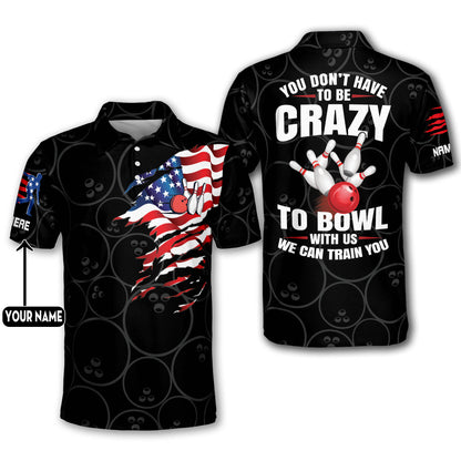 We Can Train You Crazy Bowling Shirts BM0144