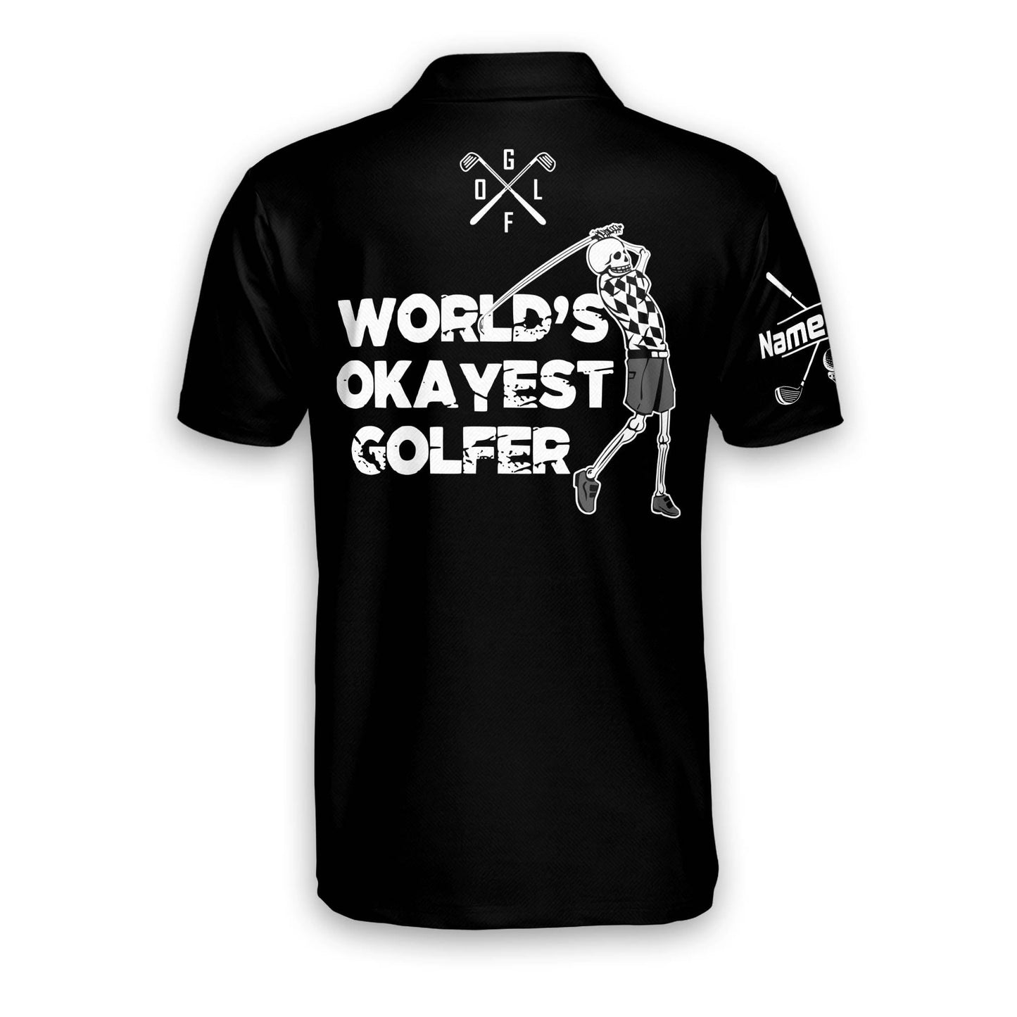 World's Okayest Golfer Golf Polo Shirt GM0142