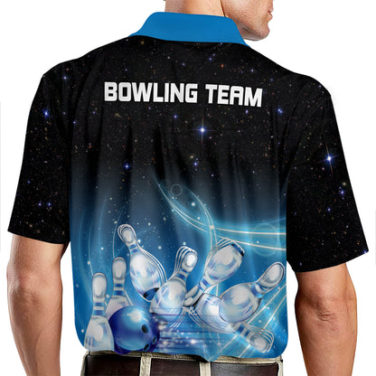 Custom Galaxy Bowling Shirts For Team BM0096