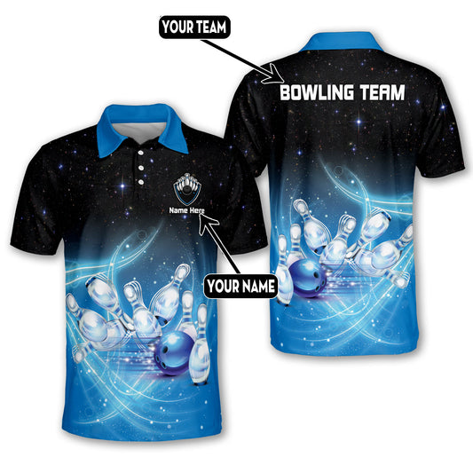 Custom Galaxy Bowling Shirts For Team BM0096