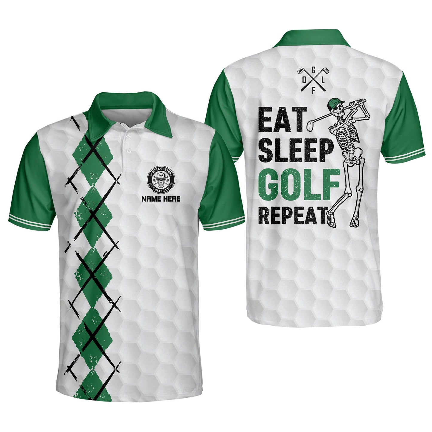 Eat Sleep Golf Repeat Golf Polo Shirt GM0235