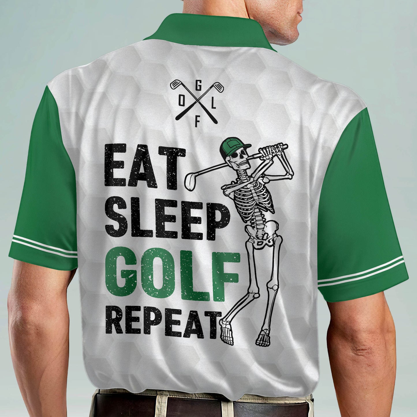 Eat Sleep Golf Repeat Golf Polo Shirt GM0235