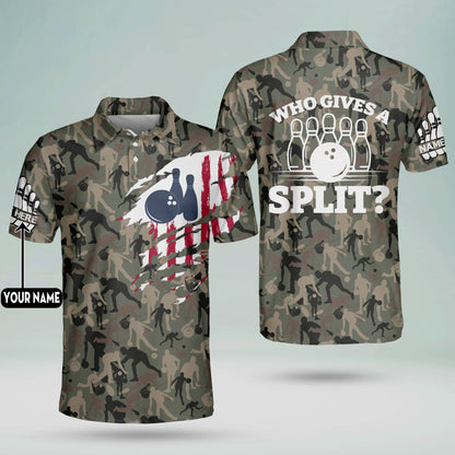 Who Gives A Split Bowling Shirts Camo BM0014