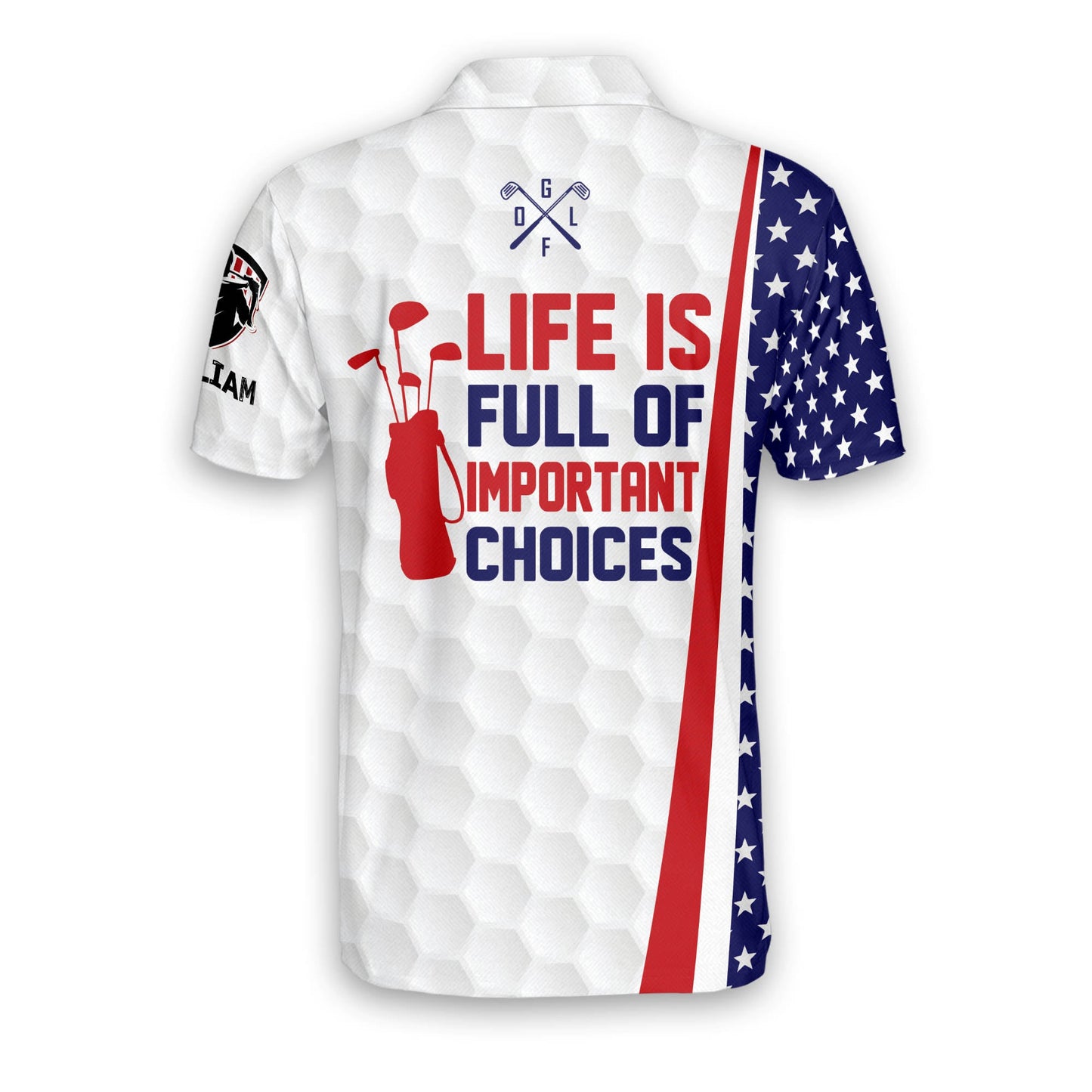 Life Is Full Of Important Choices Golf Polo Shirt GM0209