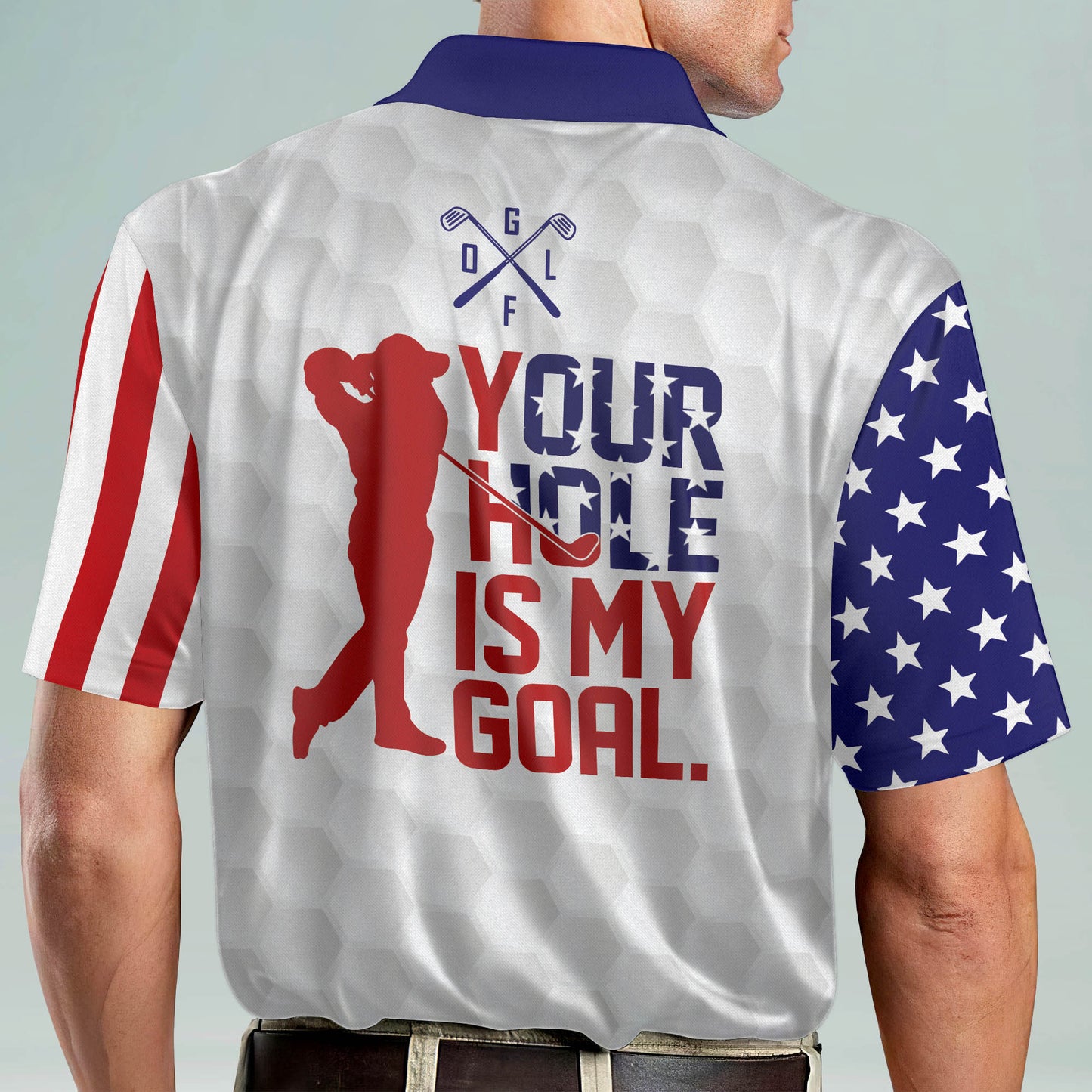 July 4th 2022 7 Iron Party Golf Polo Shirt GM0291