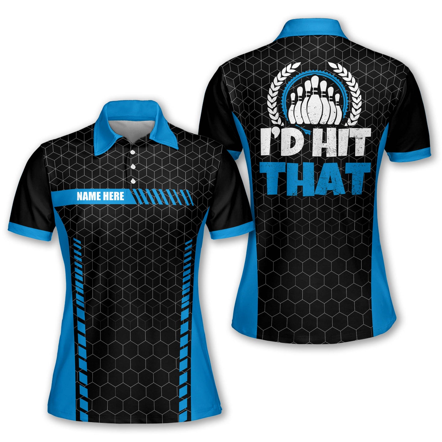 Custom I'd Hit That Bowling Polos BM0104