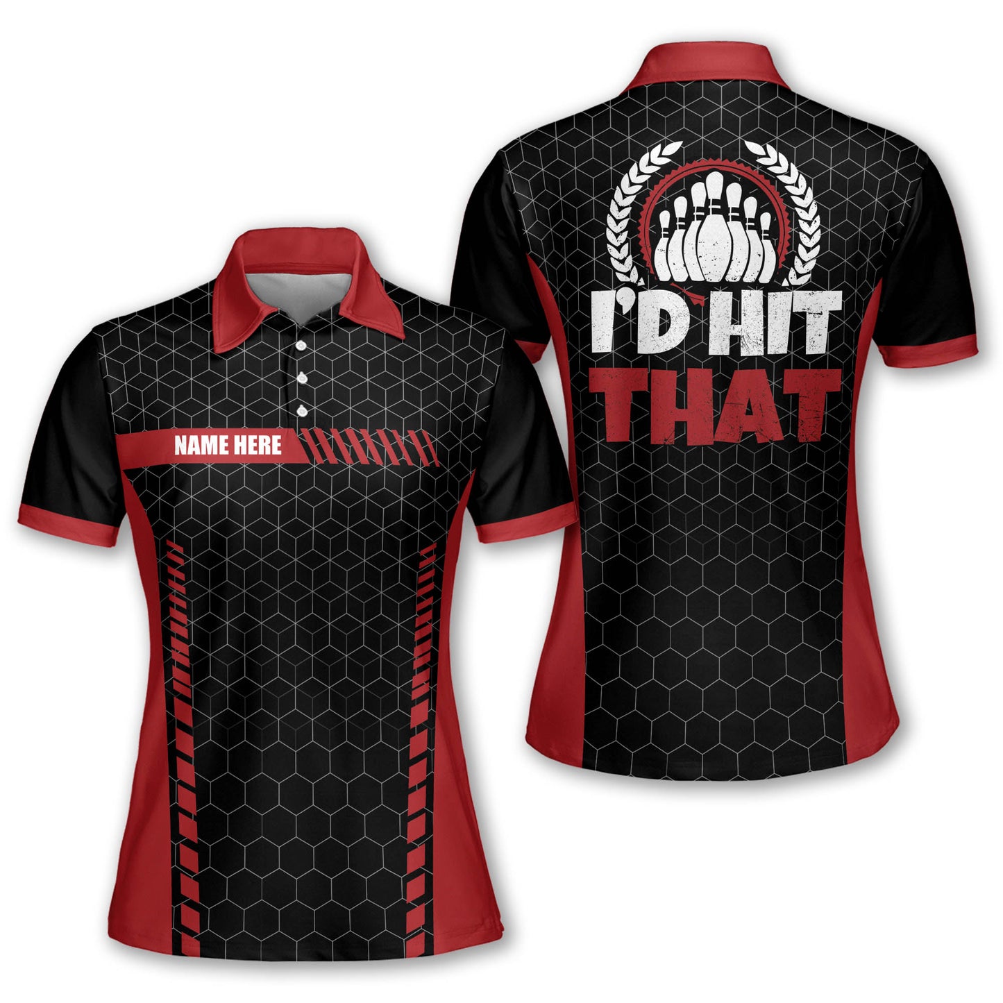 Custom I'd Hit That Bowling Polos BM0104