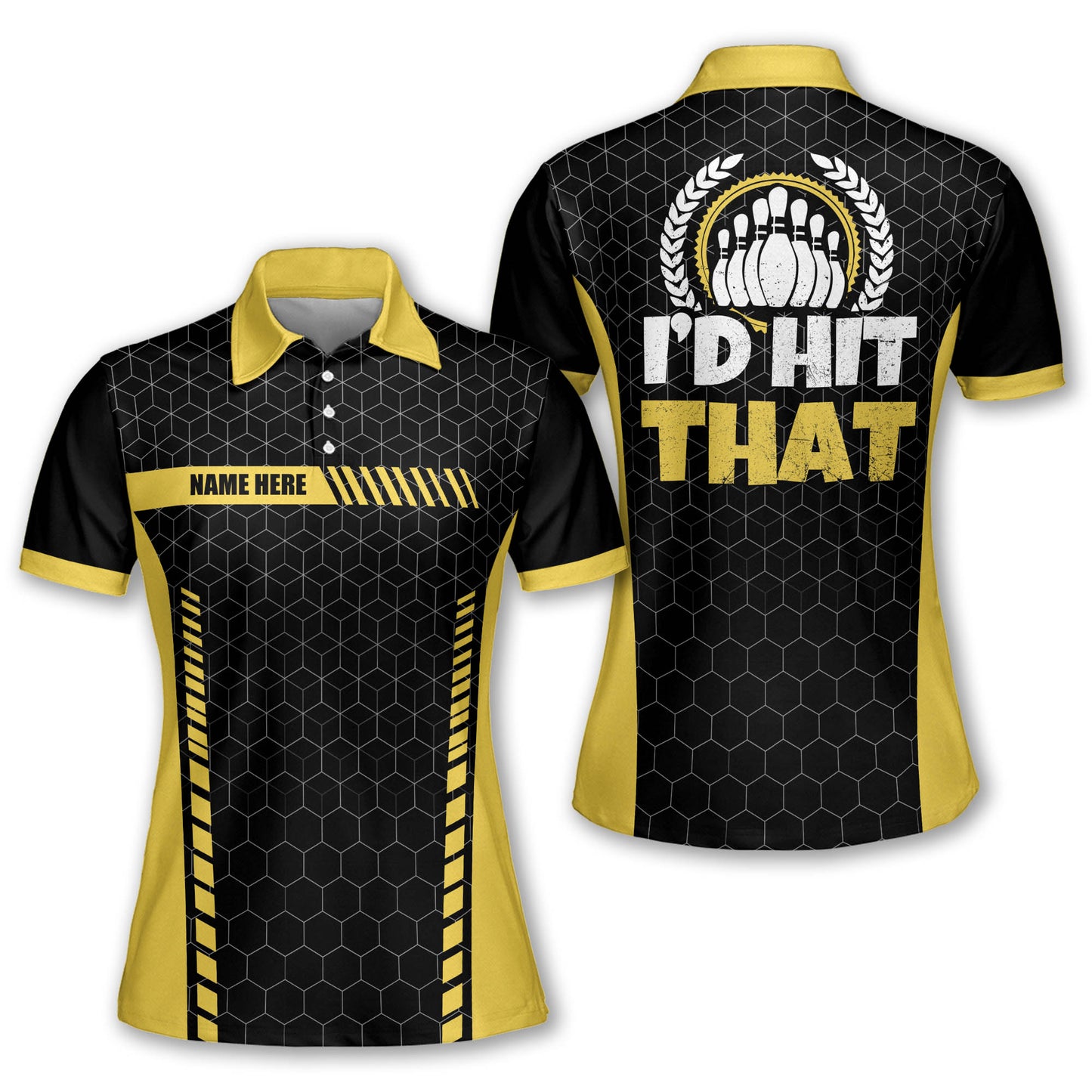 Custom I'd Hit That Bowling Polos BM0104