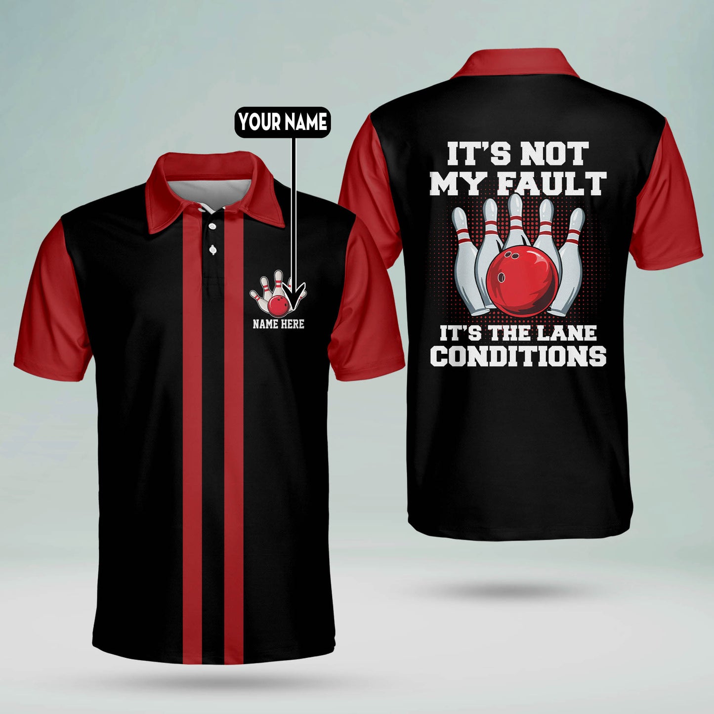 It's Not My Fault Bowling Shirts Retro BM0060