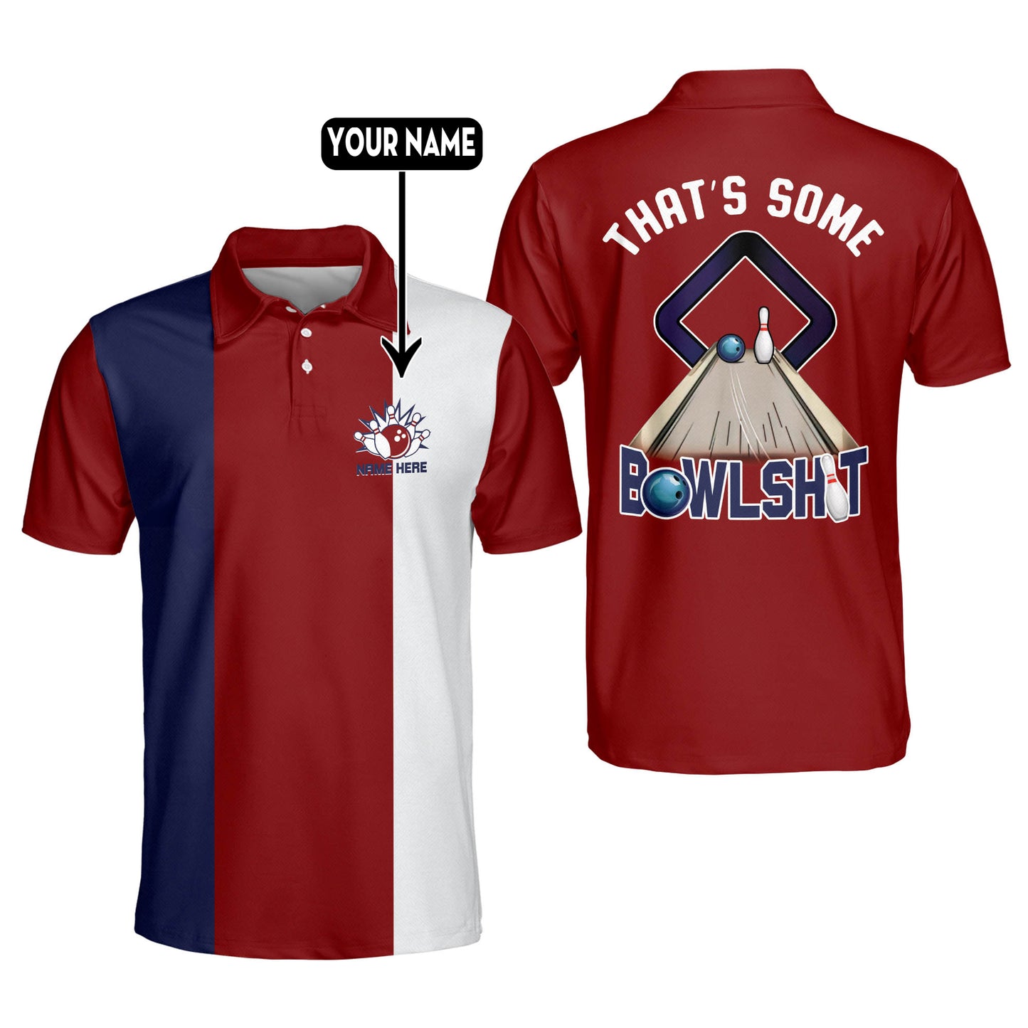 Custom Funny Bowling Shirts Crazy BM0114