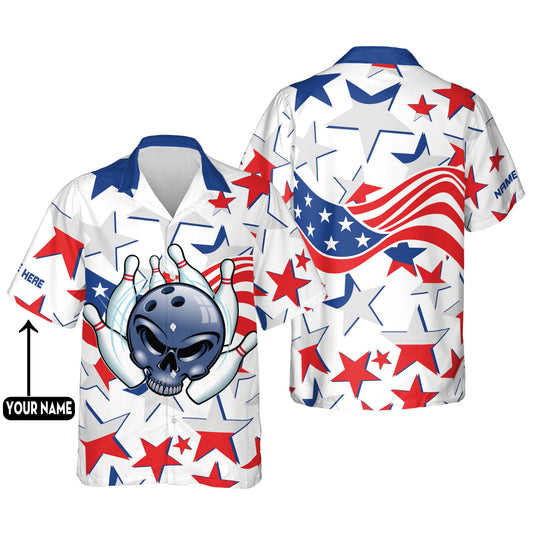 USA Bowling Flag Hawaiian Shirt Unisex HB0087