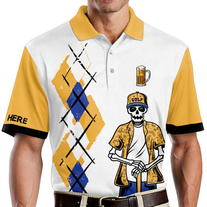 I'm A Simple Man I Like Playing Golf And Beer Polo Shirt GM0154