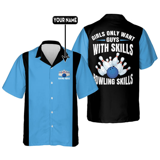 Bowling Skills Hawaiian Shirt HB0058