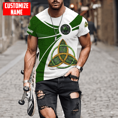 Customized Name Irish Celtic Trinity Knot Shirts, Personalized Shirt For St Patrick's Day PO0259