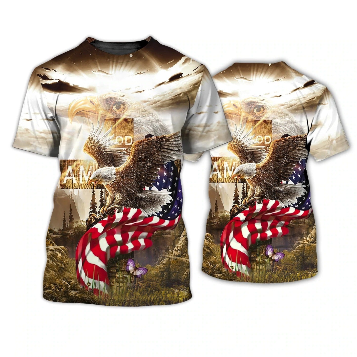 Independence Day Is Coming God Bless American 3D All Over Print Shirt Bomber Hawaiian Shirt 4Th Of July Hoodie TO0149