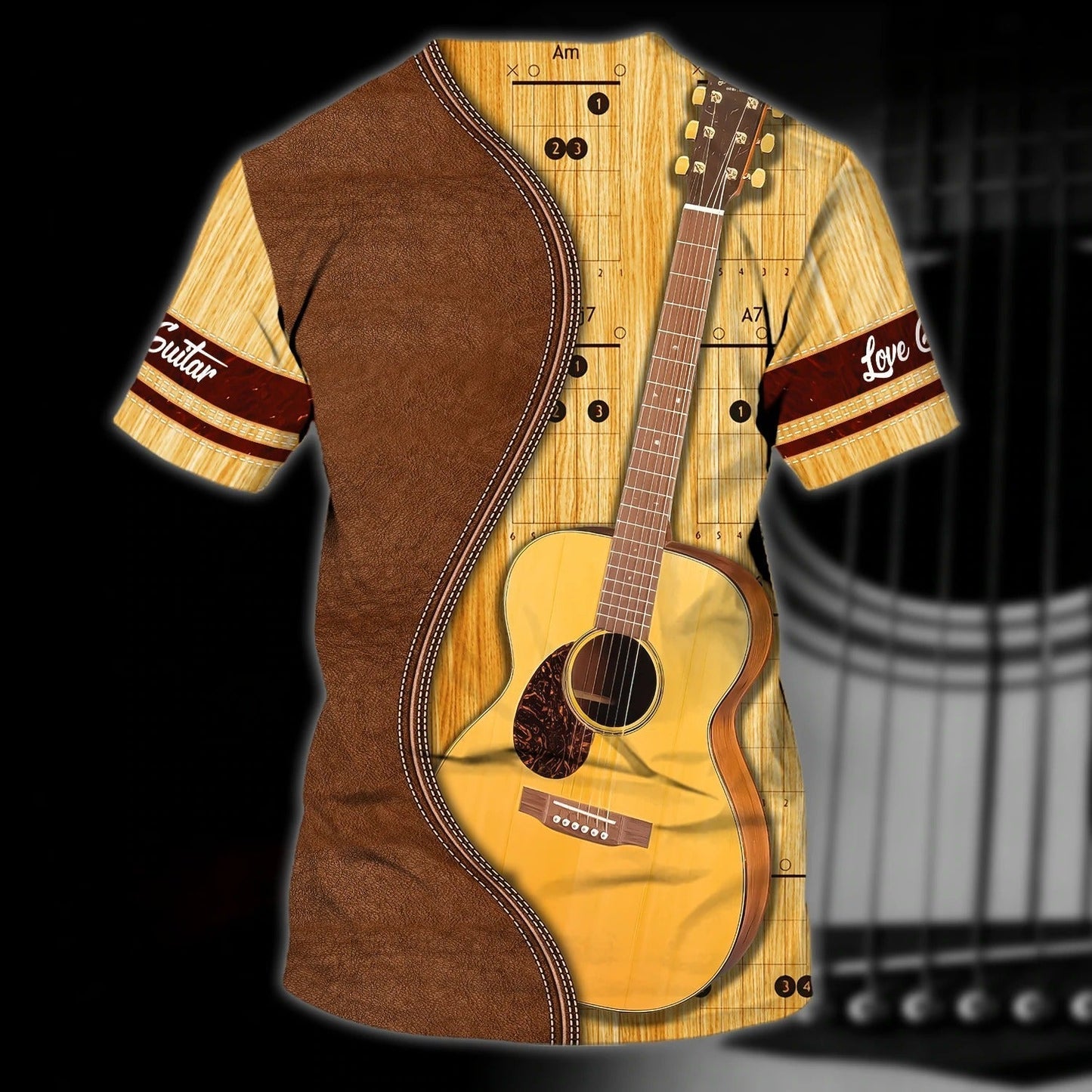 Personalized 3D Guitar Shirts Guitar Lovers, Sublimation Guitar Shirt With Name, Gift For Guitar Lover TO0202