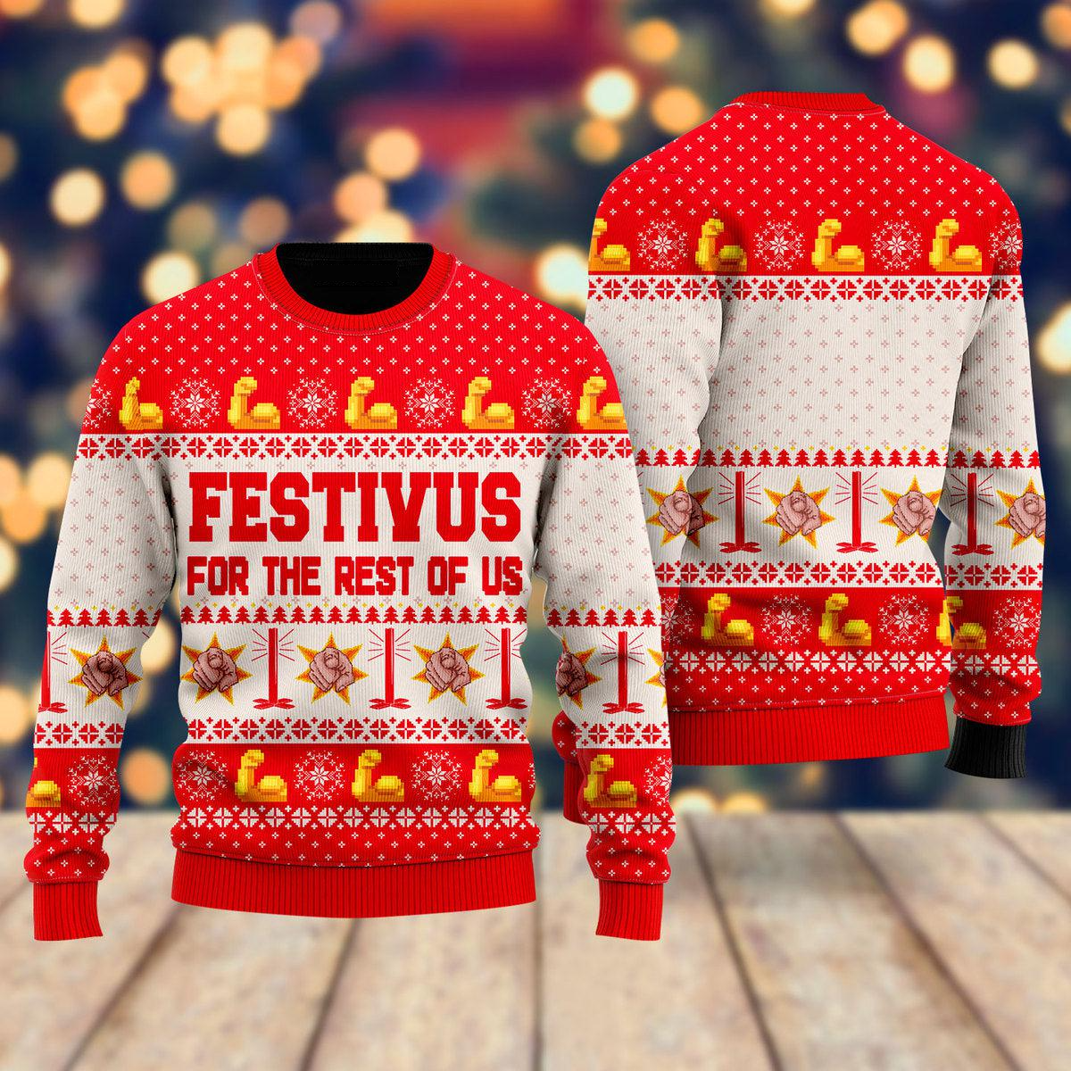 Festivus For The Rest Of Us Ugly Christmas Sweater For Men & Women SO1131