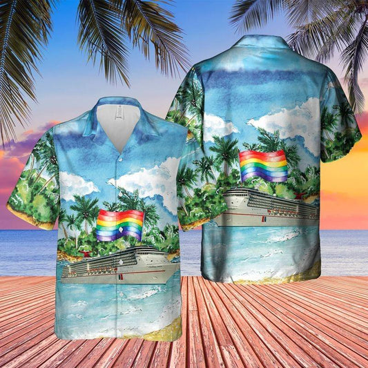 US Cruise Happy LGBT Pride Month Hawaiian Shirt, LGBT shirt, Lesbian shirt, gay shirt HO1128