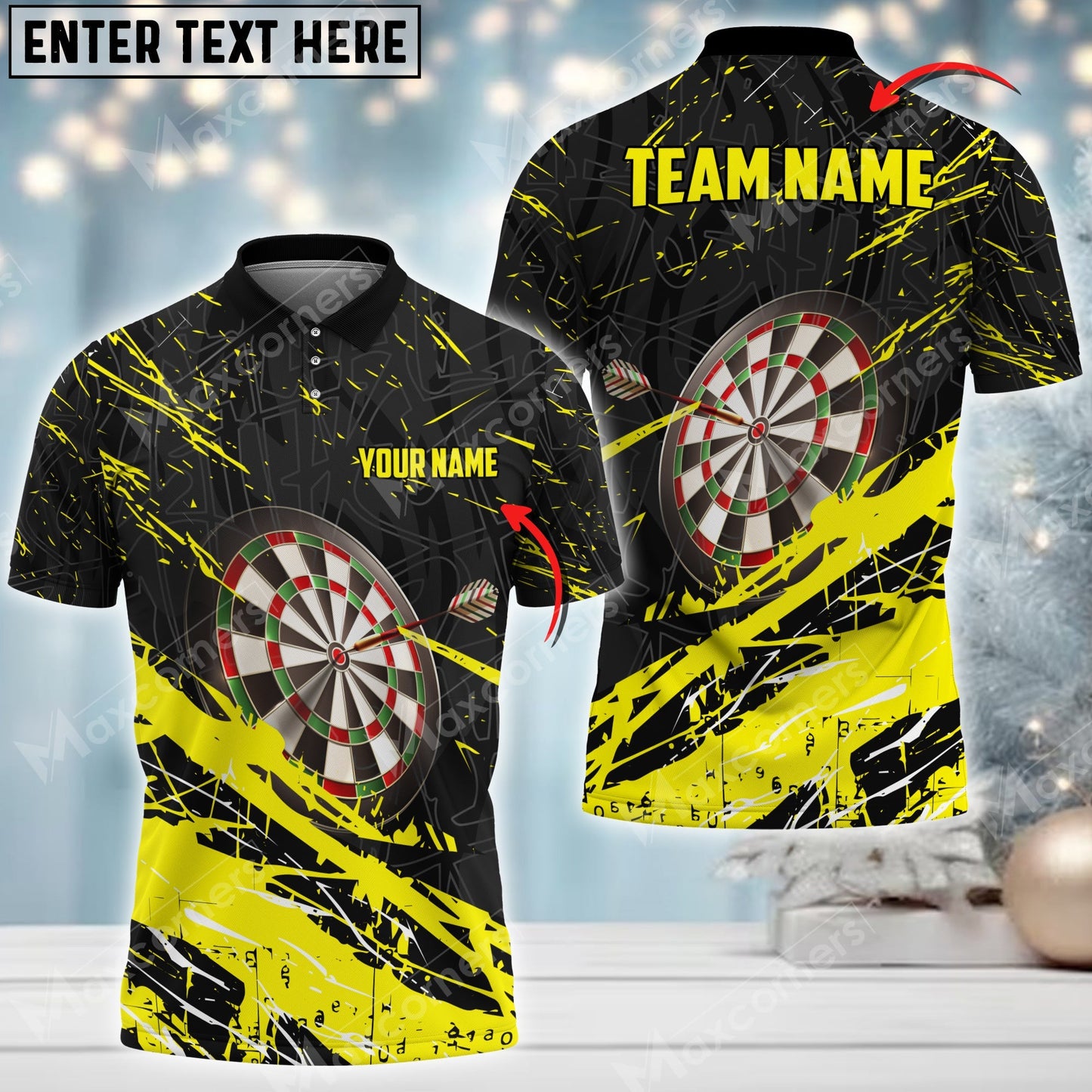 Tendpins Style Darts Multicolor Option Personalized Your Name 3D Shirt DMA0032