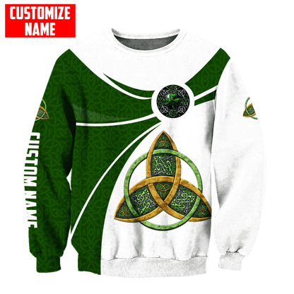 Customized Name Irish Celtic Trinity Knot Shirts, Personalized Shirt For St Patrick's Day PO0259