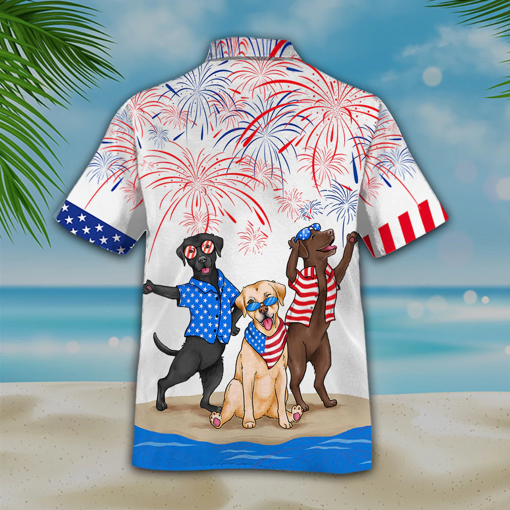 Labrador Hawaiian Shirts - Independence Is Coming, USA Patriotic Hawaiian Shirt HO0729