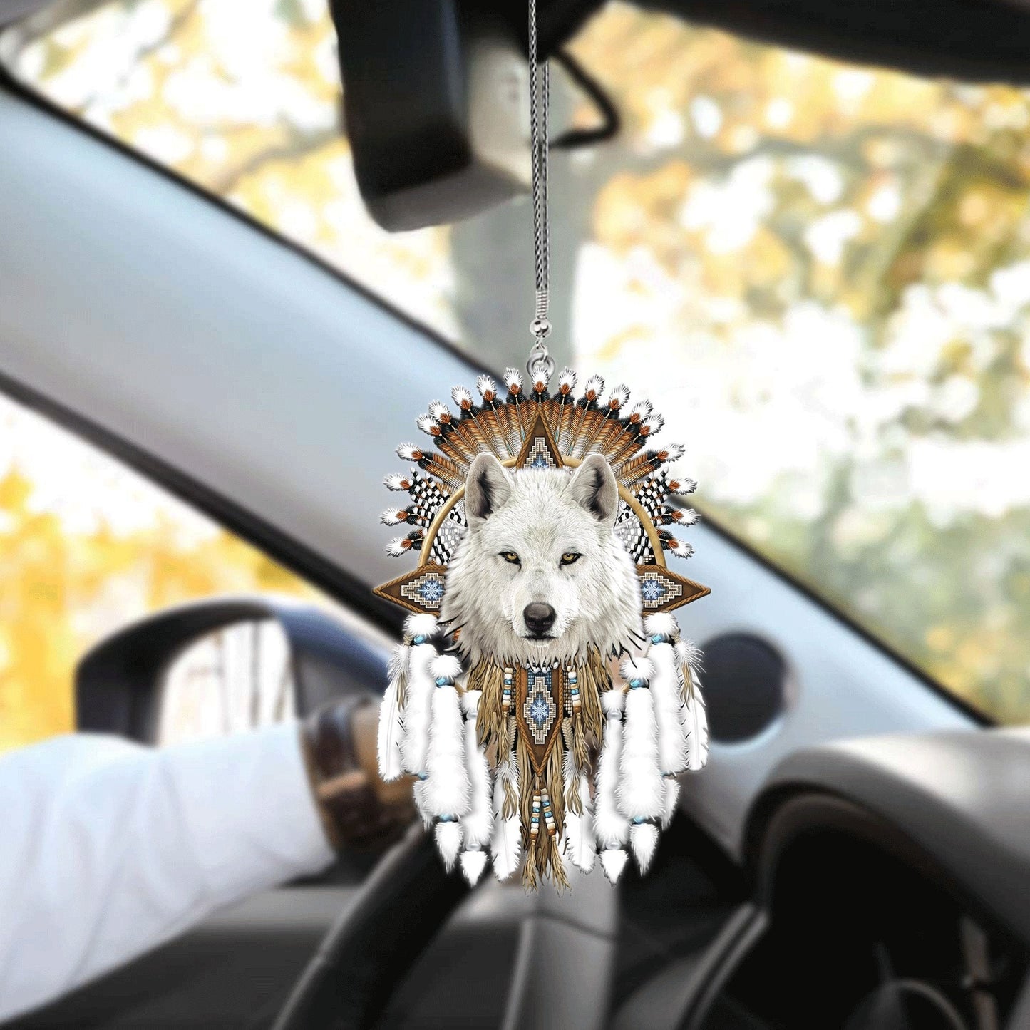 Cute Native American Car Hanging Ornament, Native American Hanging Mirror Decoration For Car SO1068