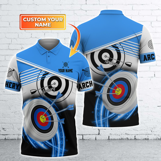 Personalized Name Archery Polo Shirt, Best Archery Ever, Archery Team Uniform For Men Women AO0007