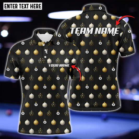 Tendpins Personalized Merry Christmas Billiard Pattern 3D Shirt BIA0374