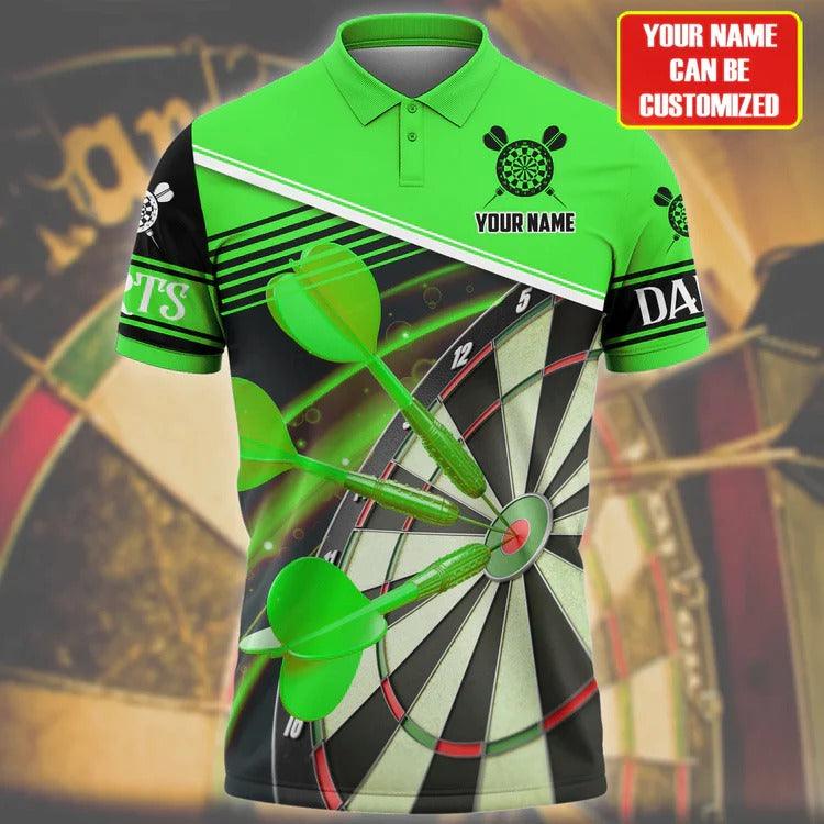 Tendpins Darts For Team Design Multicolor Option Best Darts Player Gift, Personalized Name Polo Shirt DMA0010