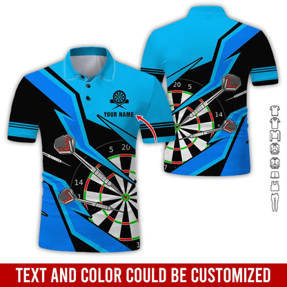 Tendpins Darts For Team Design Multicolor Option Customized Darts Polo Shirt, Perfect Gift For Darts Lovers, Darts Players DMA0011