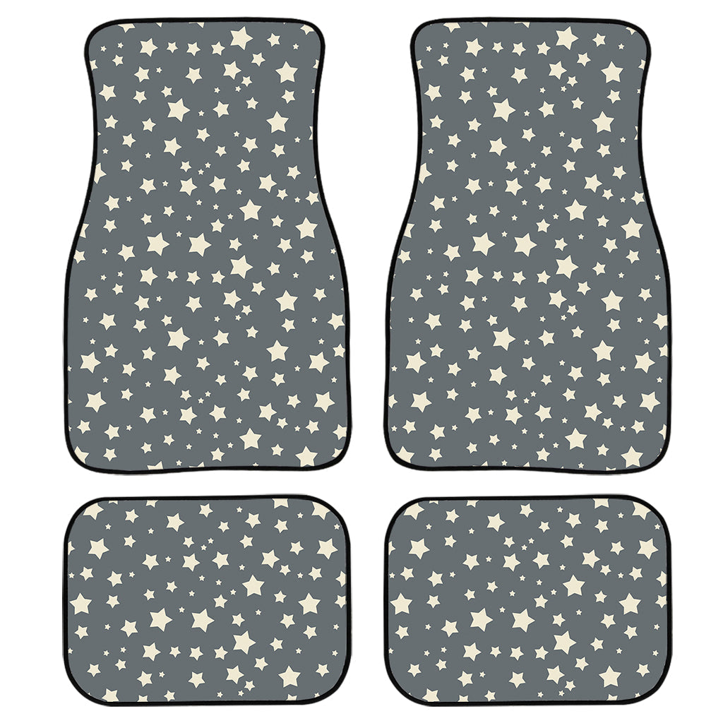 Cute Star Pattern Print Front And Back Car Floor Mats, Front Car Mat SO0292