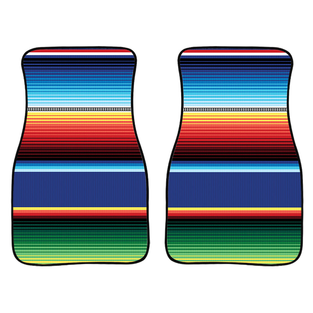 Ethnic Mexican Serape Pattern Print Front And Back Car Floor Mats, Front Car Mat SO0291