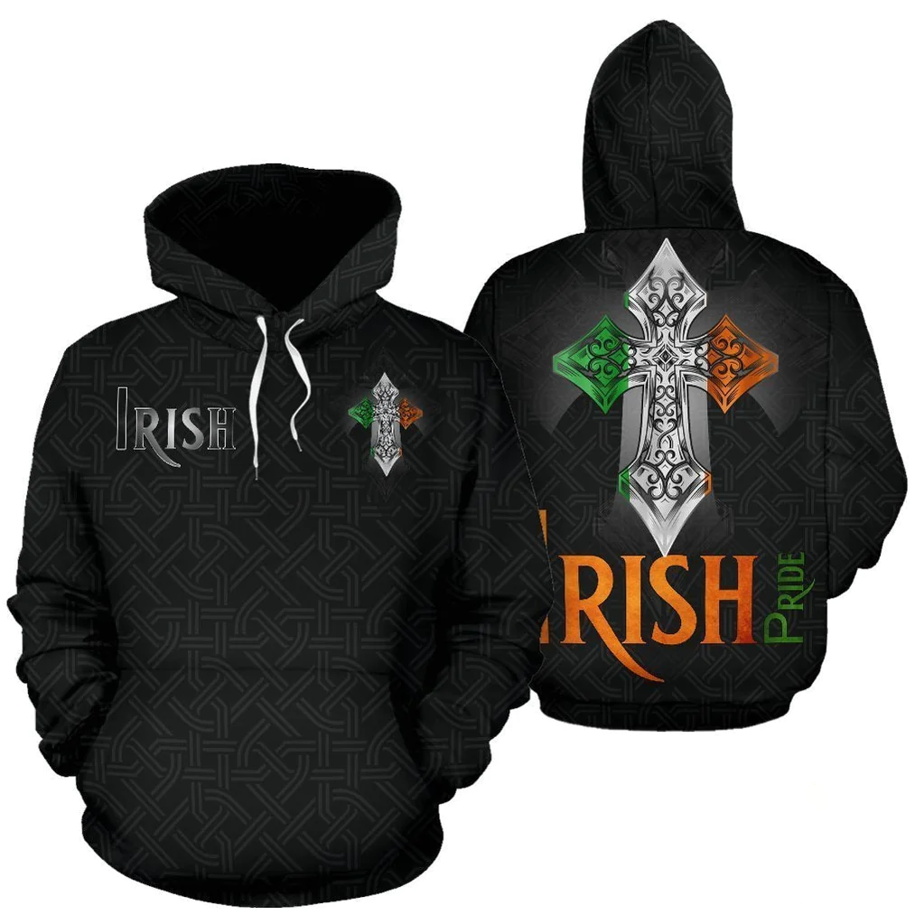 Irish Pride Celtic All Over Printed Hoodie For Men & Women St Patrick's Day PO0239